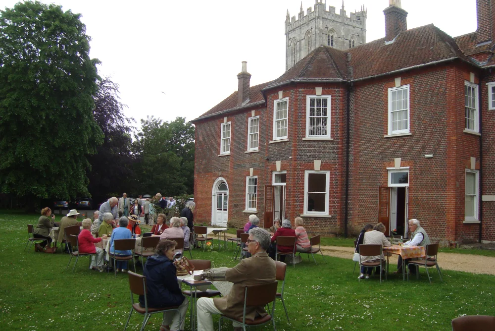 Priory Tea Rooms outside seating
